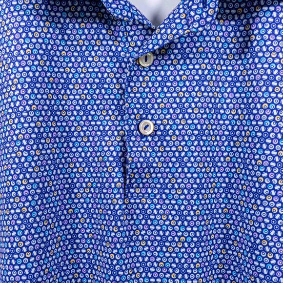 Peter Millar Summer Comfort Billiard Balls Golf L Polo Montclair Golf Club NWOT - Picture 6 of 8